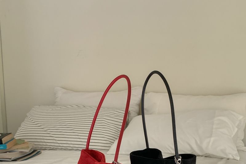 Faux Suede Bucket Bag