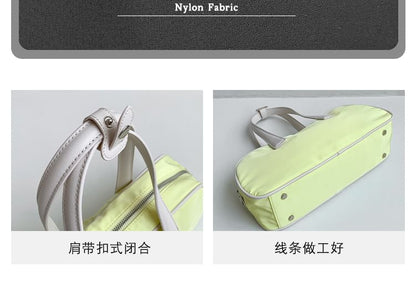 Plain Contrast Trim Tote Bag