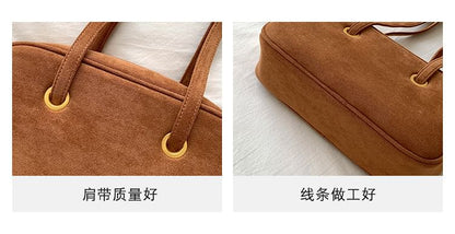 Faux Suede Shoulder Bag