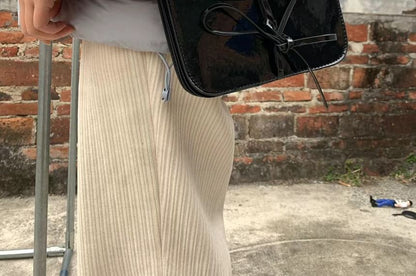 Bow Faux Leather Flap Crossbody Bag