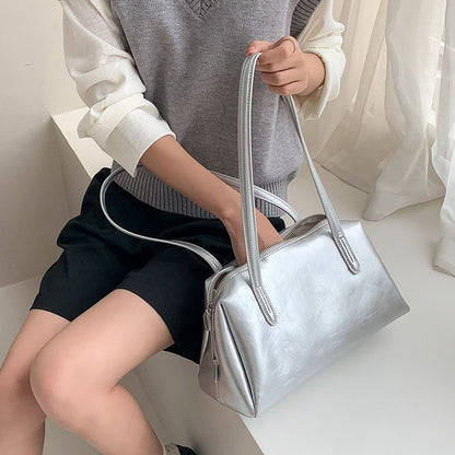 Faux Leather Tote Bag