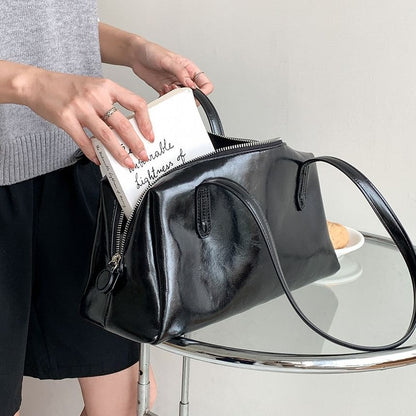 Faux Leather Tote Bag