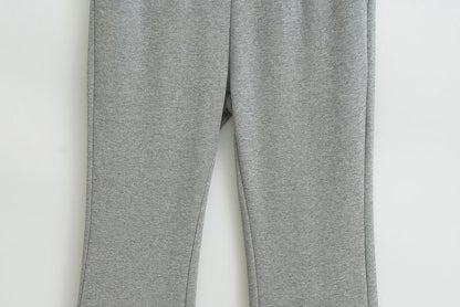 Elastic Waist Bootcut Cargo Sweatpants