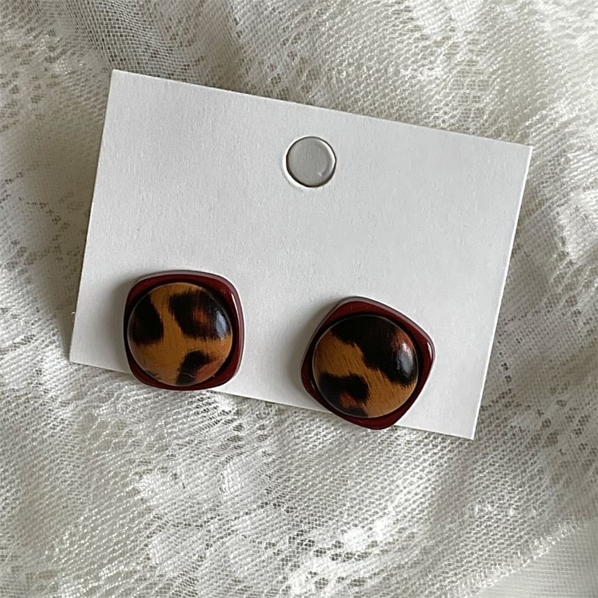 Leopard Acrylic Earring