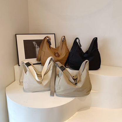 Nylon Plain Bag Crossbody