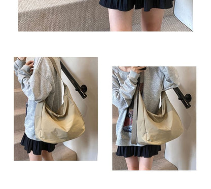 Nylon Plain Bag Crossbody