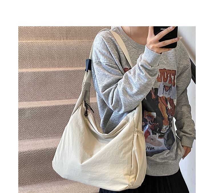 Nylon Plain Bag Crossbody