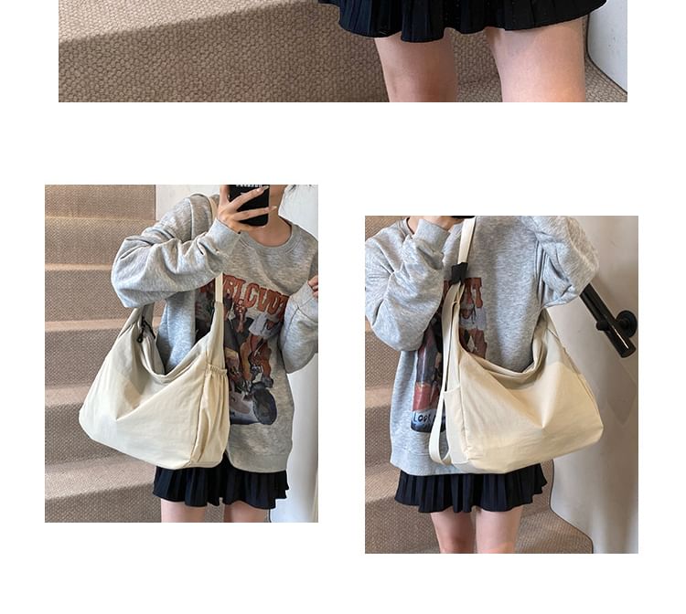 Nylon Plain Bag Crossbody