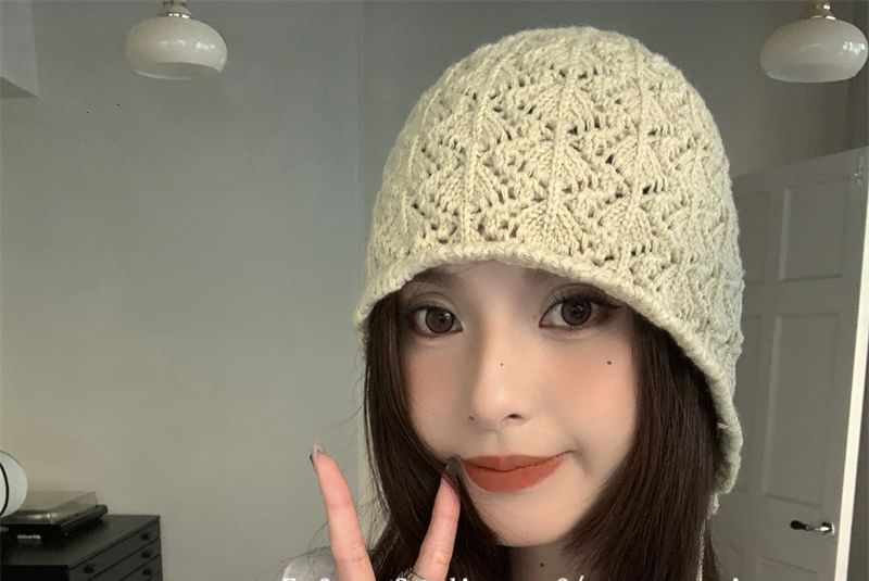 Crochet Knit Beanie Plain