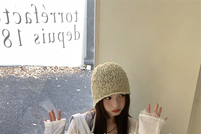 Crochet Knit Beanie Plain