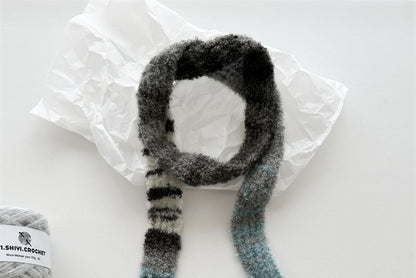 Gradient Scarf Skinny Knit
