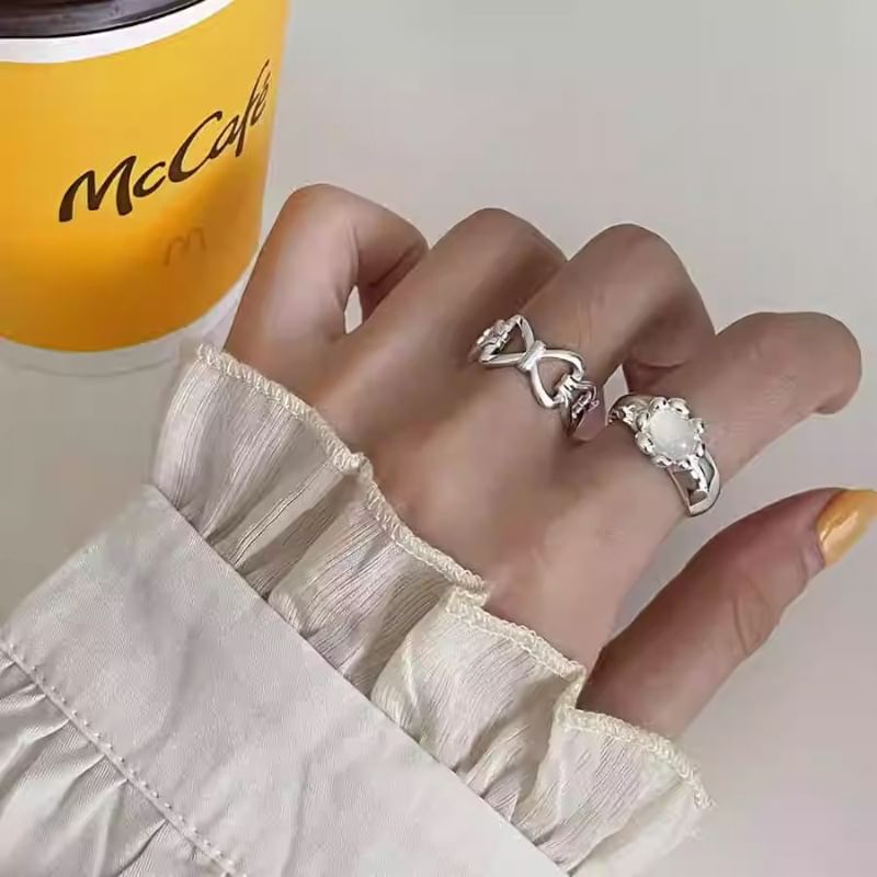 Silver Tone Open Ring