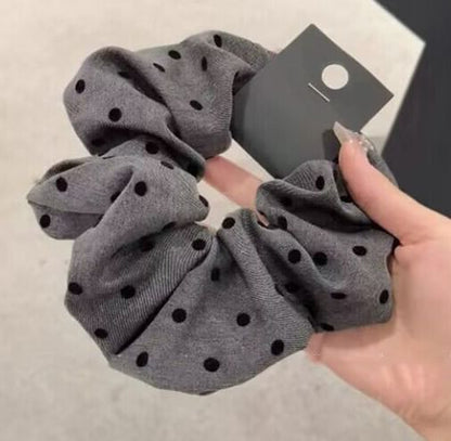 Bow Print Scrunchie / Dotted Scrunchie