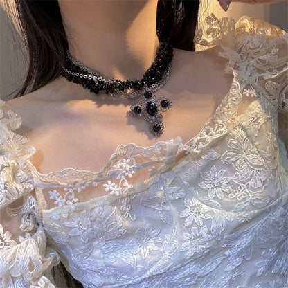 Cross Beaded Necklace