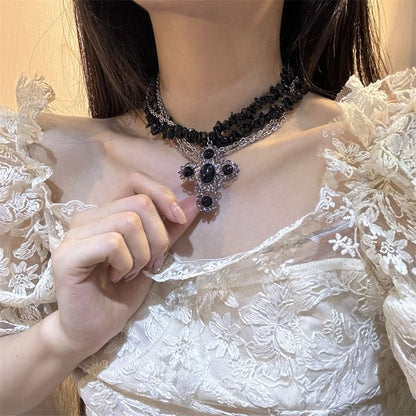 Cross Beaded Necklace