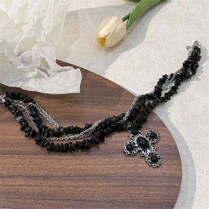 Cross Beaded Necklace