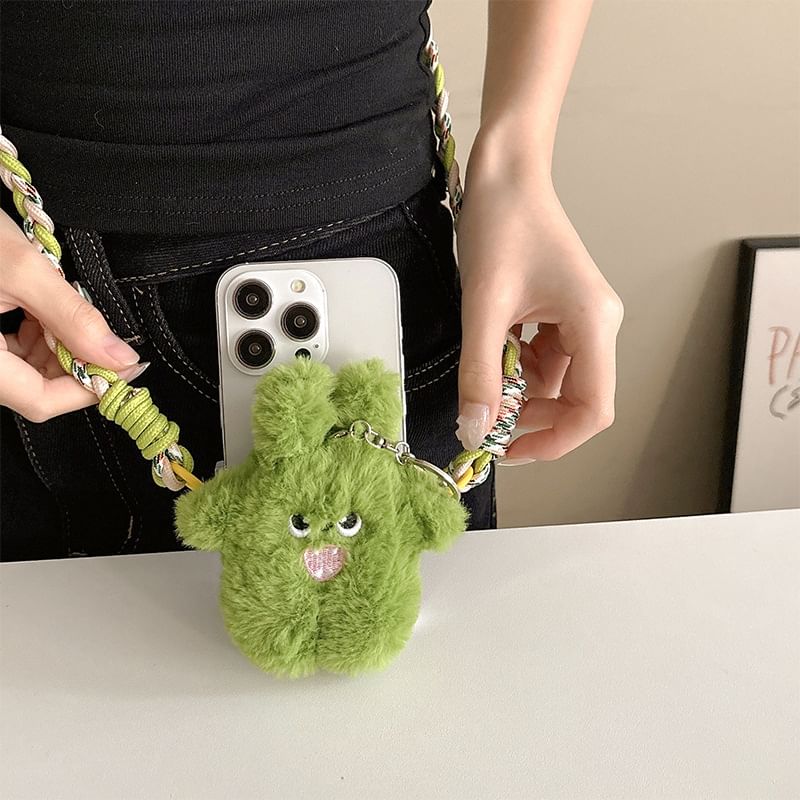 Phone Lanyard On Plush Monster Clip