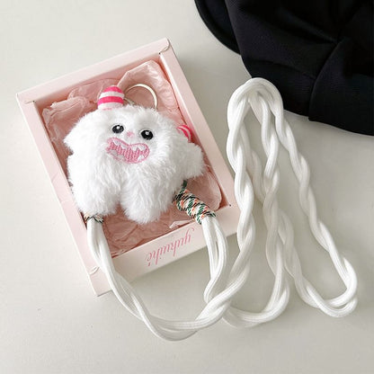 Phone Lanyard On Plush Monster Clip