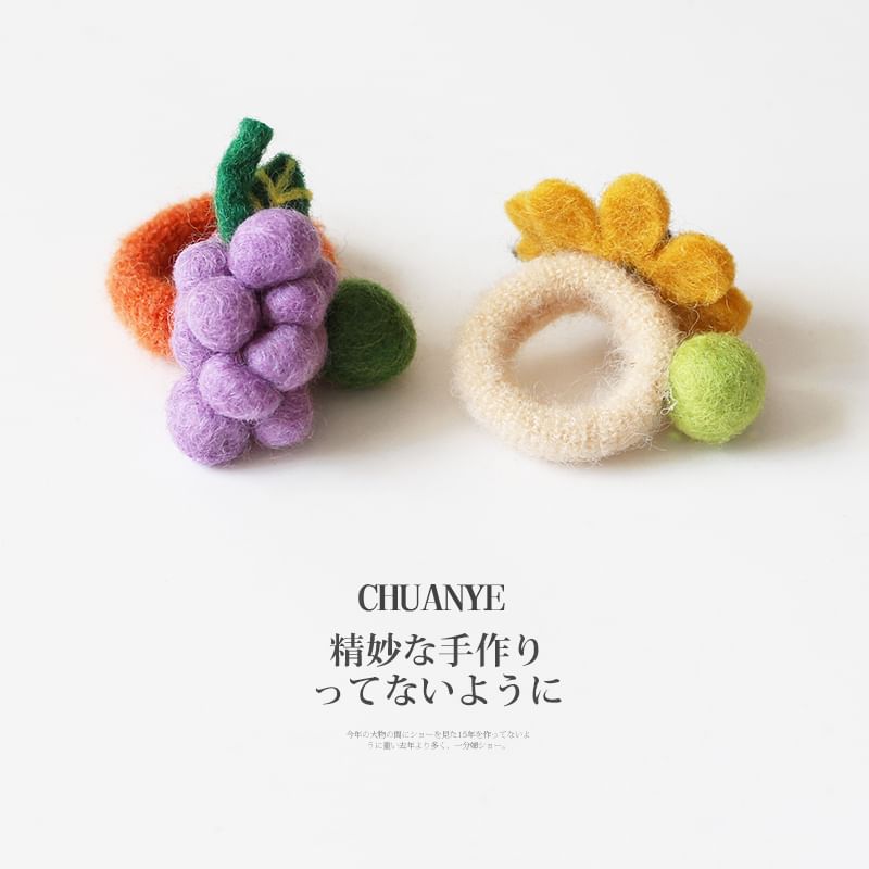 Fruit / Vegetable / Floral Felt Hair Tie