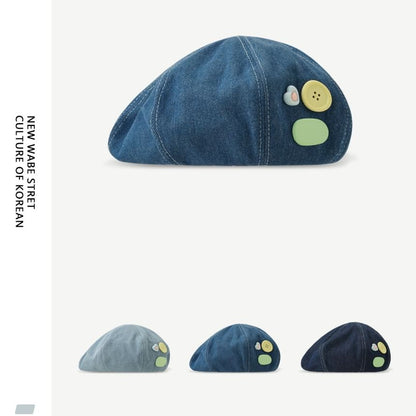 Plain Denim Beret