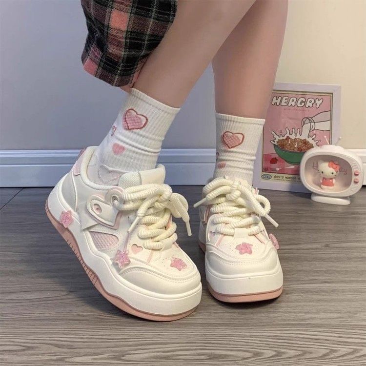 Star Accent Platform Sneakers