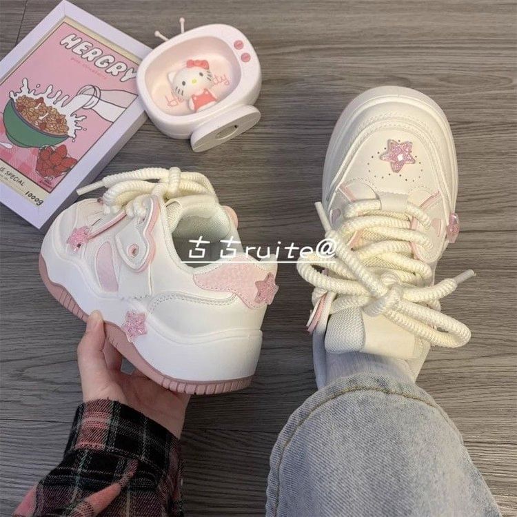 Star Accent Platform Sneakers