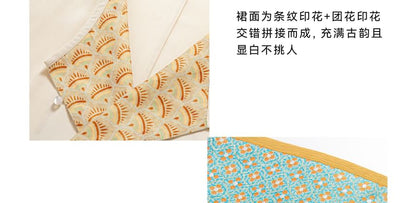 Long-Sleeve Hanfu Wrap Top / Camisole Top / Maxi A-Line Skirt / Set