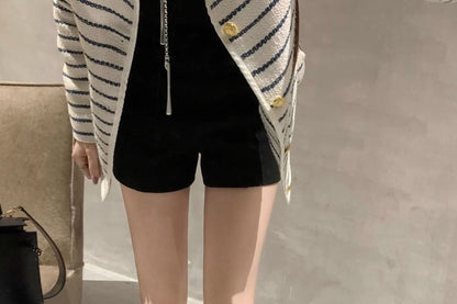 Tall Platform Plain Zip-Up Genuine Boots Leather