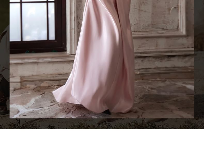 A-Line Gown Evening Strapless Ruched Plain