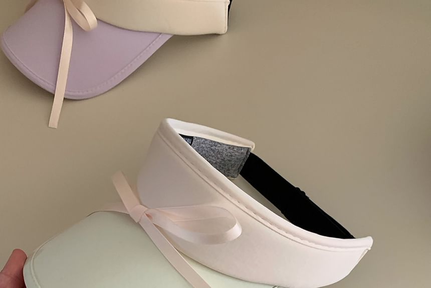 Two Tone Bow Sun Visor