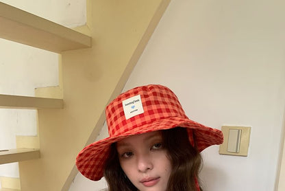 Gingham Boonie Hat