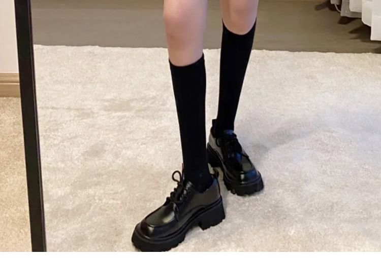 Plain Knee High Socks / Set