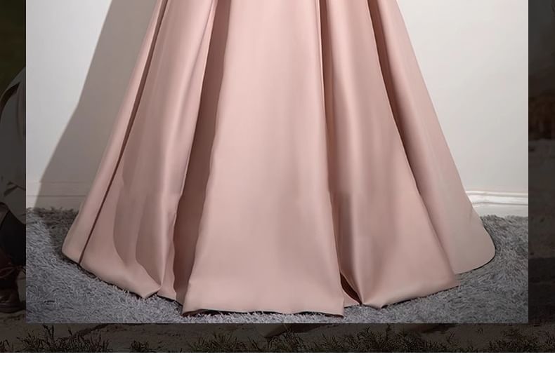 Off-The-Shoulder Two Gown Ball A-Line Evening Tone