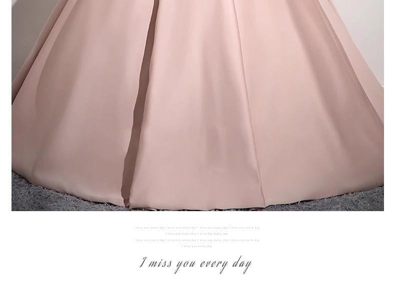 Off-The-Shoulder Two Gown Ball A-Line Evening Tone