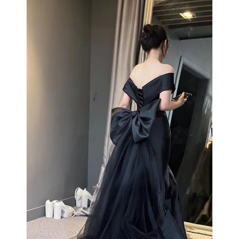 Sleeve Evening Gown Mermaid Shoulder Off Wrap Short