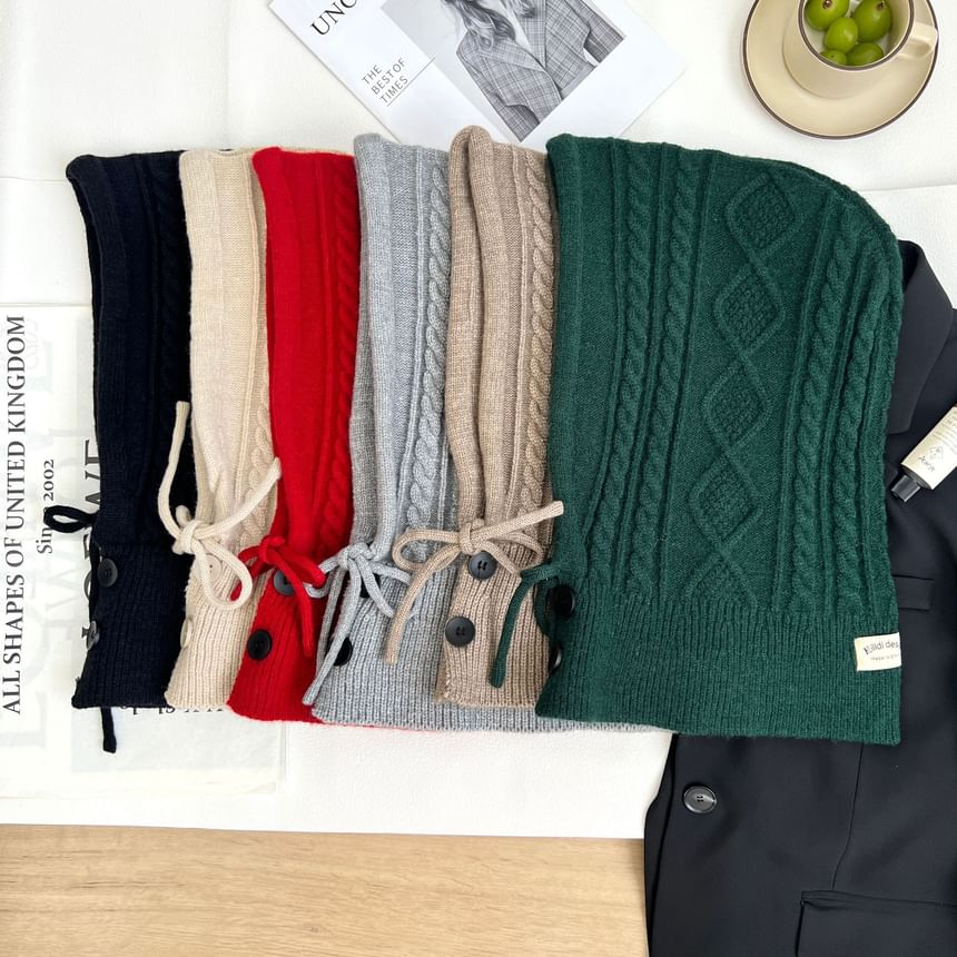 Plain Knit Balaclava / Gloves / Set