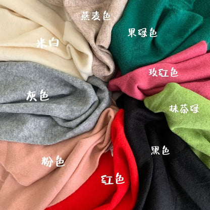Plain Triangle Wool Scarf