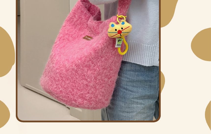 Plain Fluffy Crossbody Bag