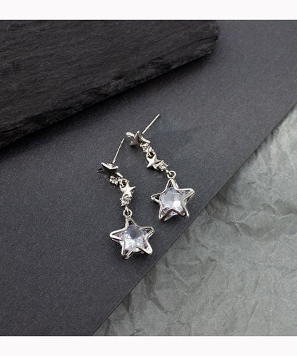 Star Rhinestone Alloy Dangle Earring