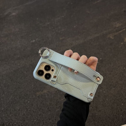 Phone Faux Case Leather Heart Mirror