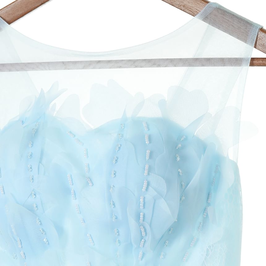 Evening Plain Ruffle Gown A-Line