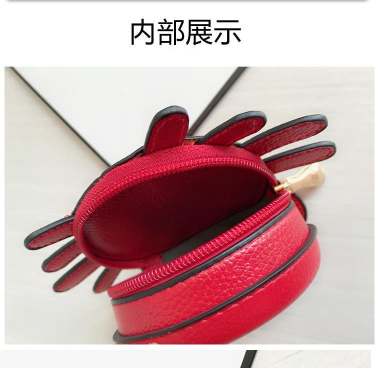 Cartoon Crab Faux Leather Coin Purse