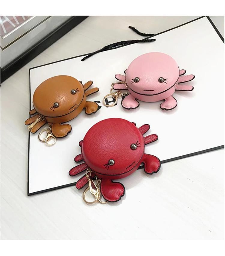 Cartoon Crab Faux Leather Coin Purse