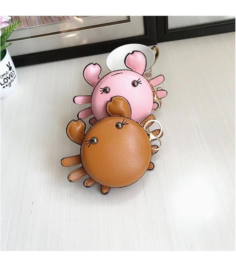Cartoon Crab Faux Leather Coin Purse