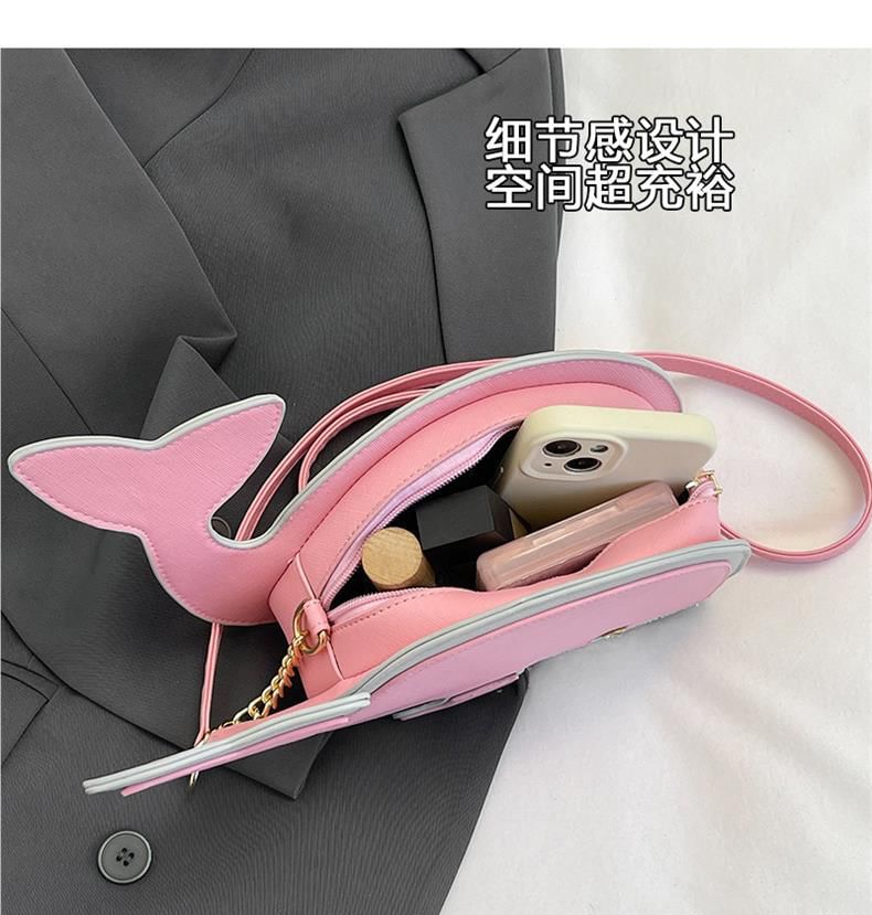 Dolphin Faux Leather Crossbody Bag