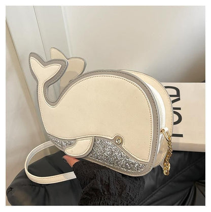 Dolphin Faux Leather Crossbody Bag