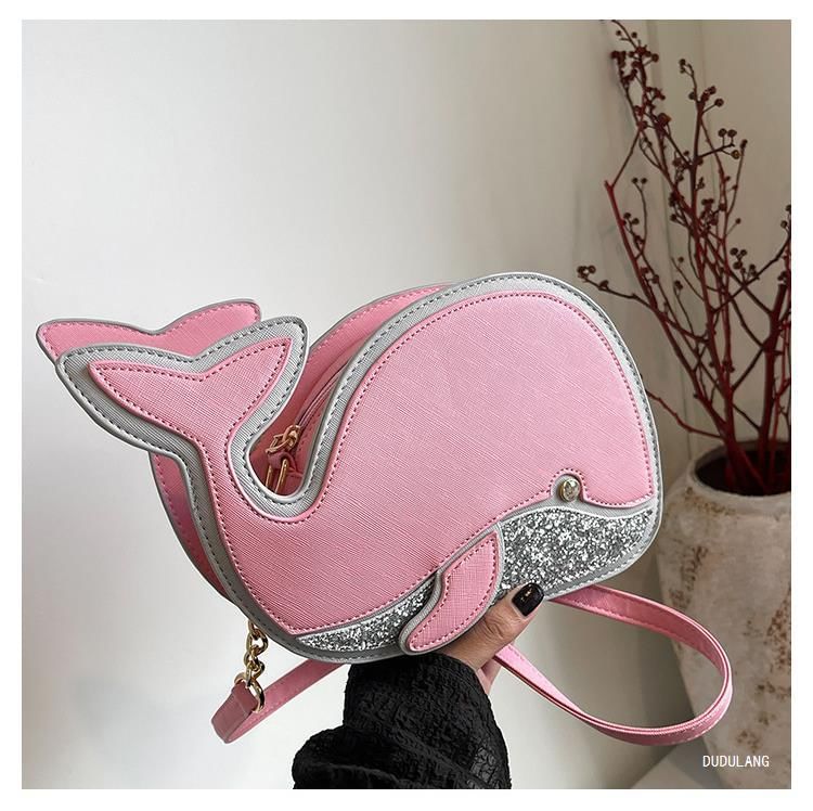 Dolphin Faux Leather Crossbody Bag