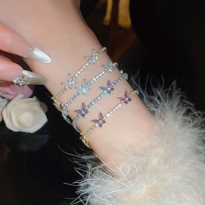 Butterfly Rhinestone Bracelet