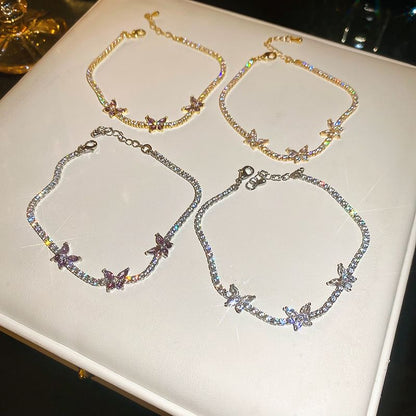 Butterfly Rhinestone Bracelet