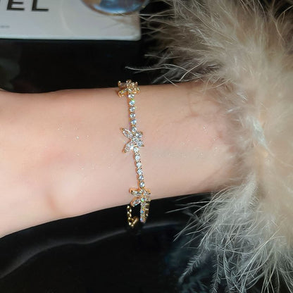 Butterfly Rhinestone Bracelet